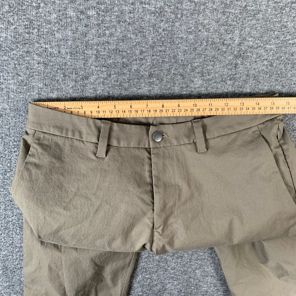 Lululemon ABC Pant Men 31x30 Brown Stretch Warpstreme Tech Chino Classic Fit